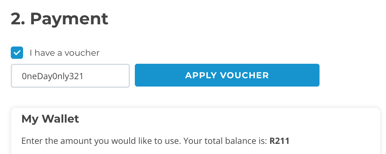 How to apply a voucher OneDayOnly Customer Service